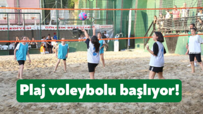 Gölcük Belediyesi yaz spor etkinlikleri kapsamında düzenlenen Play Voleybolu Turnuvası,