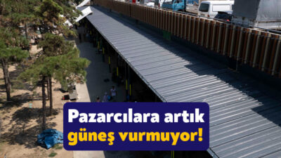 Kocaeli Büyükşehir Belediyesi, Doğu Kışla Parkı’nda bulunan pazar alanındaki çalışmalarını