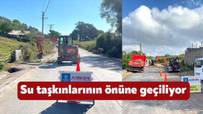 Büyükşehir A Takımı ekipleri, kırsal mahallelerde yol kenarlarındaki tıkanan