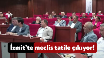 İzmit Belediyesi’nin meclisi tatil edilmesinden dolayı ağustos ayında gerçekleştirilmeyecek.