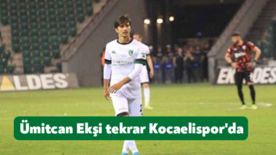 Kocaelispor, 20 yaşındaki merkez orta saha oyuncusu Ümitcan Ekşi ile