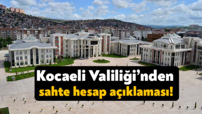 Kocaeli Valiliği, bugün göreve başlayan Kocaeli Valisi İlhami Aktaş adına
