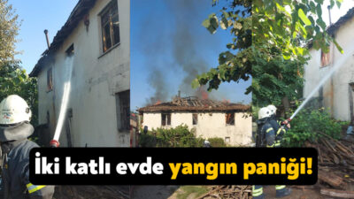 Kocaeli'nin Derince ilçesinde iki katlı evde çıkan yangında 1 kişi