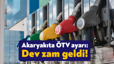 Cumhurbaşkanı Kararı ile akaryakıta getirilen ÖTV nedeniyle fiyatlar bir kez