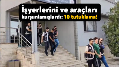 Kocaeli'nin Darıca ilçesinde gece saatlerinde iş yeri ve araç kurşunlayarak