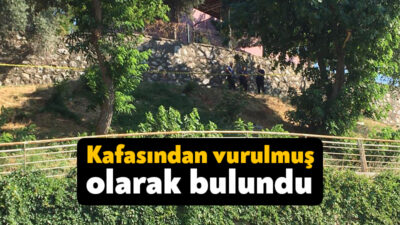 Kocaeli'nin Körfez ilçesinde bir kişi, istinat duvarının yanında başından vurulmuş
