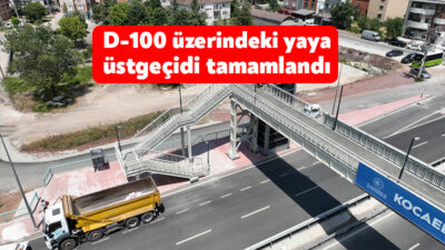 Köseköy Koridoru Alikahya Stadyum bağlantı yolu çalışmaları kapsamında D-100 üzerindeki