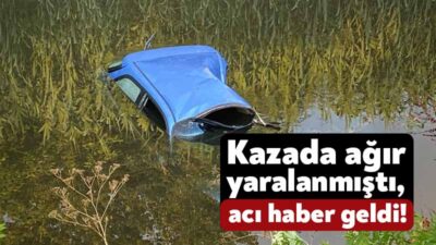 Kocaeli'nin Başiskele ilçesinde dereye uçan otomobilde ağır yaralanan sürücü hastanede