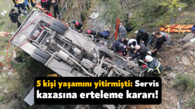 Kocaeli'nin Gebze ilçesinde 4'ü öğrenci 5 kişinin hayatını kaybettiği öğrenci