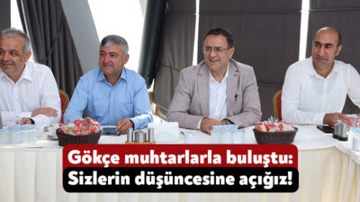 Derince Belediye Başkanı Sertif Gökçe Derince’deki mahalle muhtarları ile bir