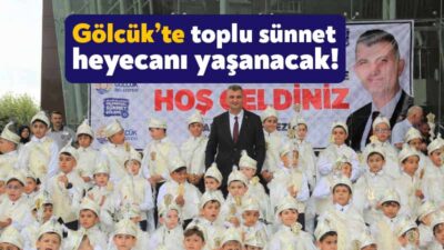Gölcük Belediyesi tarafından geleneksel olarak düzenlenen sünnet töreni için kayıtlar