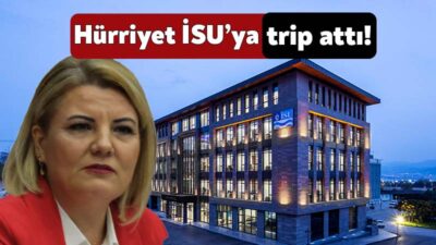 İzmit Belediye Başkanı Fatma Kaplan Hürriyet, İSU’nun Fethiye Caddesi’ndeki mazgal