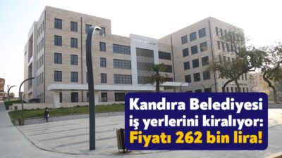 Kandıra Belediyesi 4 iş yerini kiraya verecek. Belediye tarafından 3