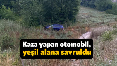 Kuzey Marmara Otoyolu'nun Kocaeli geçişinde otomobile arkadan çarpan araç, yoldan