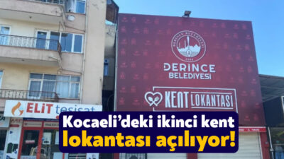 Kocaeli’de İzmit Belediyesi’nin Halkevi’nde açtığı kent lokantasının ardından ikincisi de
