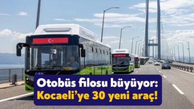 Kocaeli Büyükşehir Belediyesi, 50'si 12 metre, 31'i körüklü olmak üzere
