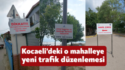 Kartepe Belediyesi ekipleri Eşme Mahallesi'nde özellikle hafta sonları yaşanan trafik