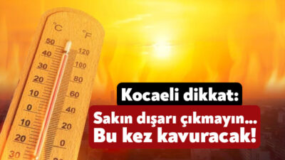 Meteoroloji Genel Müdürlüğü, Kocaeli’deki hava tahmin raporunu yayınladı. Meteorolojinin verilerine