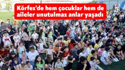 Körfez’de 50. Altın Kiraz Festivali kapsamında düzenlenen konser ve çocuk