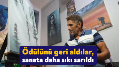 Kocaeli'de 2005 yılında katıldığı resim yarışmasında kazandığı ödül üniversite öğrencisi