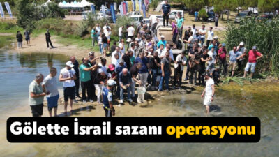 Kocaeli'nin Derince ilçesindeki Tahtalı Göleti'nde ekolojik dengeye zarar verdiği bilinen