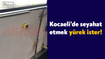 Kocaeli’deki özel halk otobüslerinin bakımsızlığı vatandaşların tepkisine neden oldu. İzmit