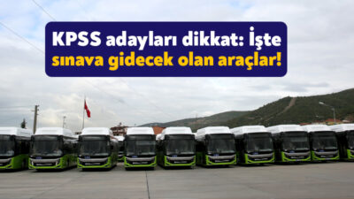 Kocaeli Büyükşehir Belediyesi pazar günü gerçekleştirilecek olan KPSS sınavı için