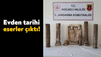 Kocaeli'nin Kartepe ilçesinde bir eve operasyon düzenleyen jandarma ekipleri, mezar