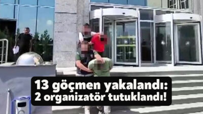 Kocaeli'nin Gebze ilçesinde polis ekiplerince yapılan operasyonda 2 araçta 13