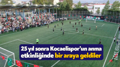 1.Lig ekibi Kocaelispor’un 25. yıldönümünde depremi unutturmamak ve halkın yaralarını
