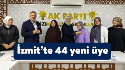 AK Parti İzmit İlçe Kadın Kolları tarafından yapılan 44 yeni