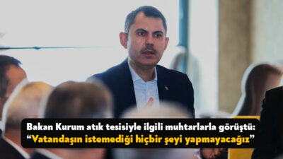 Çevre, Şehircilik ve İklim Değişikliği Bakanı Murat Kurum, Kocaeli temasları