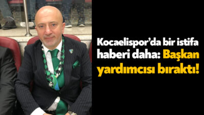 Kocaelispor’da geçtiğimiz günlerde yaşanan istifanın ardından ikinci istifa haberi de