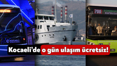 Kocaeli Büyükşehir Belediyesi 30 Ağustos Zafer Bayramı nedeniyle cuma günü
