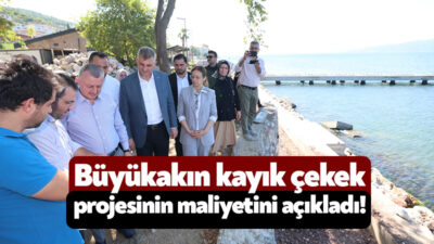 Kocaeli Büyükşehir Belediyesi’nin Değirmendere Kayık Çekek projesinde çalışma sürüyor. Başkan