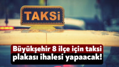 Kocaeli Büyükşehir Belediyesi, 8 ilçede 86 T plaka için ihaleye