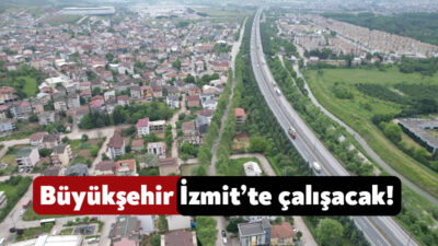Kocaeli Büyükşehir Belediyesi ekipleri, İzmit’in Alikahya Atatürk Mahallesi’nde üstyapı çalışması