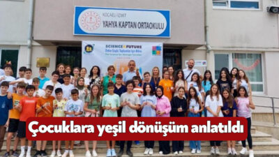 Kocaeli Üniversitesi akademisyenleri "Science&Future" projesi kapsamında öğrencilerle buluştu. Etkinlikte Yeşil