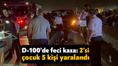 Kocaeli'nin Gebze ilçesinde işçi servisinin otomobil ile çarpıştığı kazada 2'si
