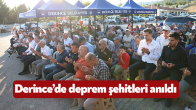Derince Belediyesi’nin 17 Ağustos 1999 Marmara Depremi’nin 25. yıl dönümü