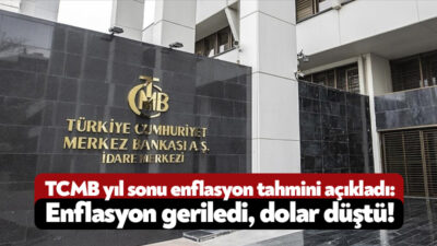 Türkiye Cumhuriyet Merkez Bankası’nın yıl sonu dolar ve enflasyon tahmini