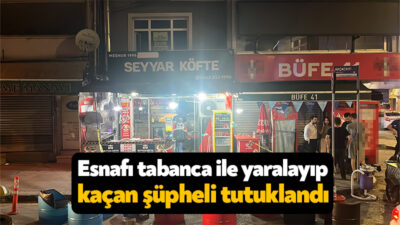 Kocaeli'nin İzmit ilçesinde esnafı tabanca ile vurarak kaçan şüpheli tutuklanarak
