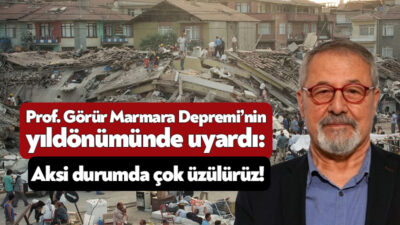 Deprem Bilimci Prof. Dr. Naci Görür 17 Ağustos 1999’da meydana