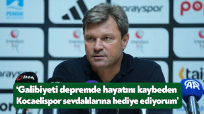 Kocaelispor Teknik Direktörü Ertuğrul Sağlam, 2-1 kazandıkları Pendikspor maçının ardından