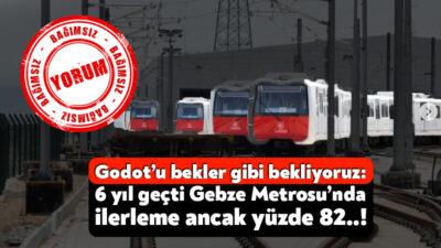 Kocaeli’nin ilk metro projesi olan ve yapımına 2018 yılında başlanan