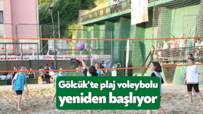 Gölcük'te plaj voleybolu turnuvası çok sayıda sporcunun katılımıyla 23 Ağustos'ta