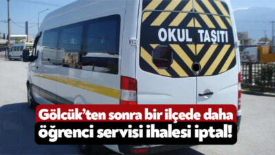 Gölcük İlçe Milli Eğitim Müdürlüğü’nün servis ihalesinden sonra Dilovası İlçe