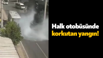 Kocaeli'nin Çayırova ilçesinde seyir halindeki halk otobüsünde çıkan yangın korkuttu.