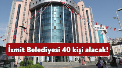 İzmit Belediyesi, BEKAŞ’ta çalıştırılmak üzere 40 işçi alacak. İzmit Belediyesi’nin