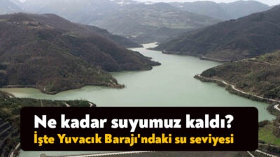 Kocaeli'nin içme suyunun büyük bir kısmını karşılayan Yuvacık Barajı'ndaki doluluk